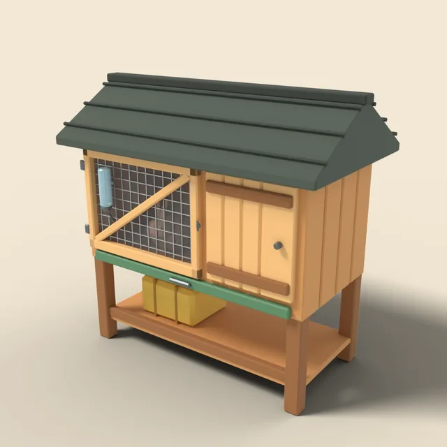 Rabbit hutch on legs