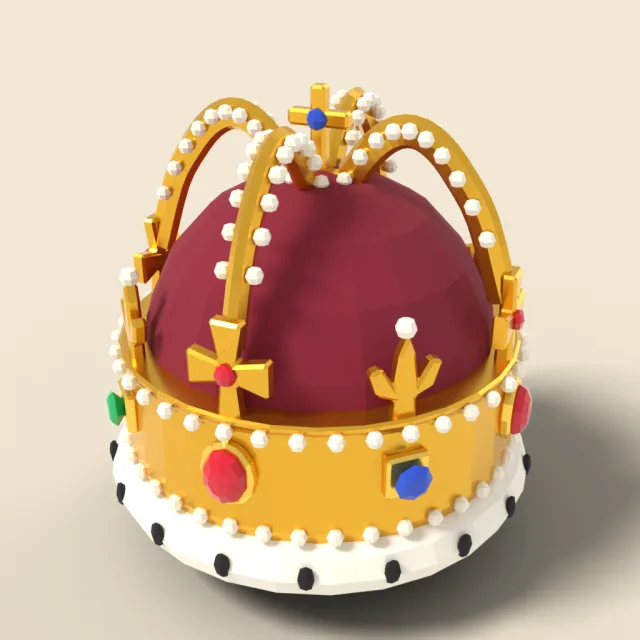 Jeweled royal crown