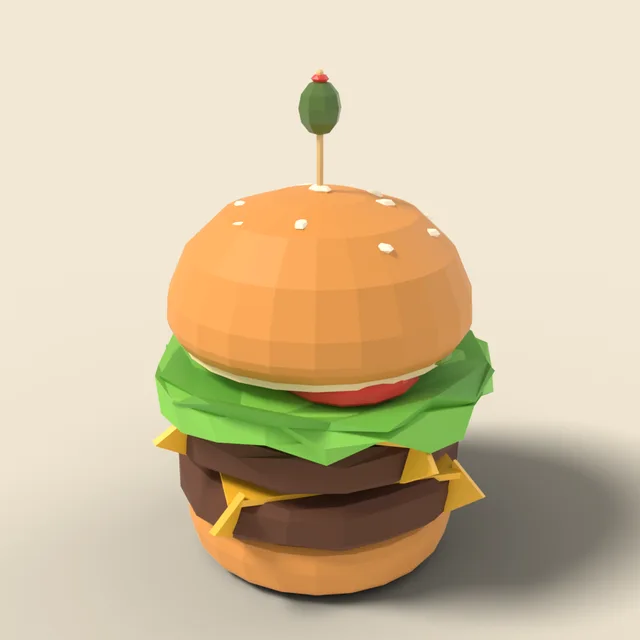 Double cheeseburger with lettuce