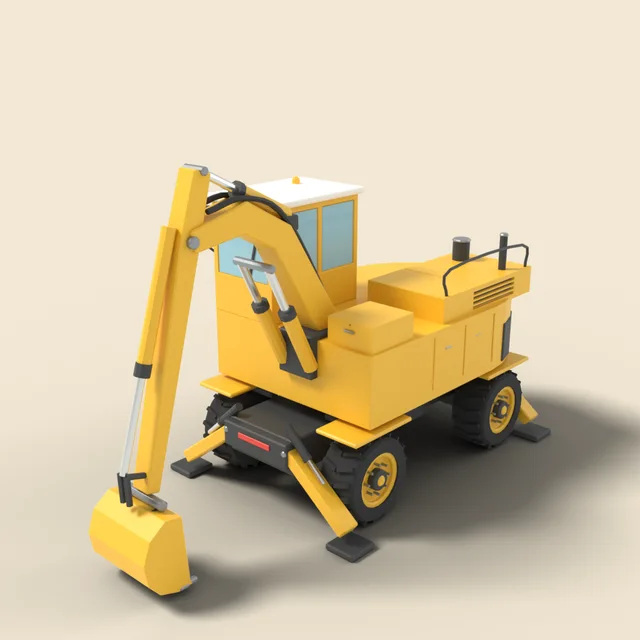 Wheeled excavator