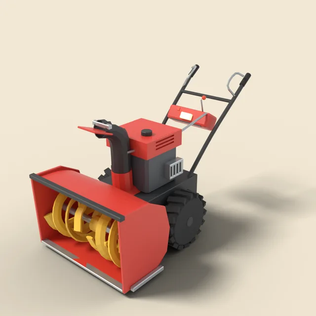 Large walk-behind snow blower