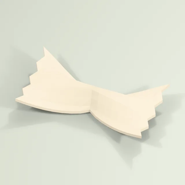 Farfalle bow-tie pasta with pinched folded waist