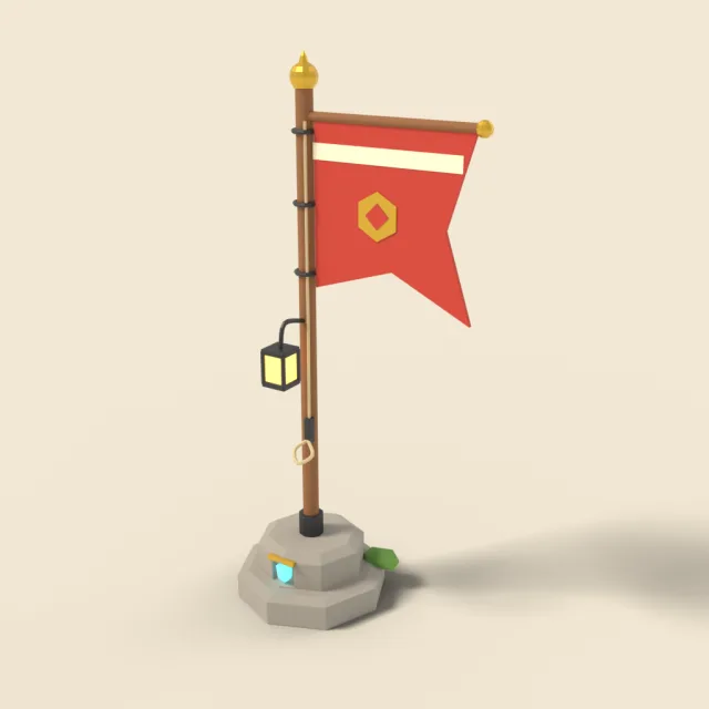 Checkpoint flag post