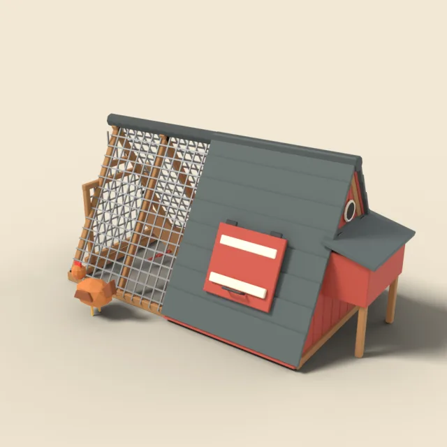 A-frame chicken coop