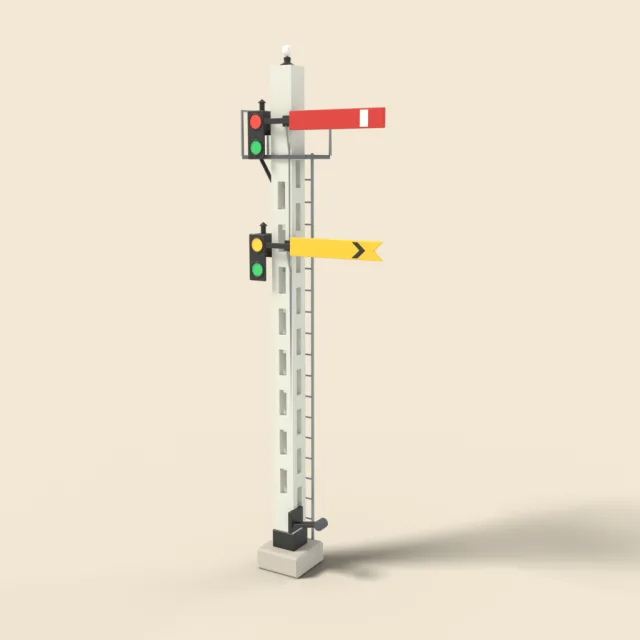 Railway semaphore signal