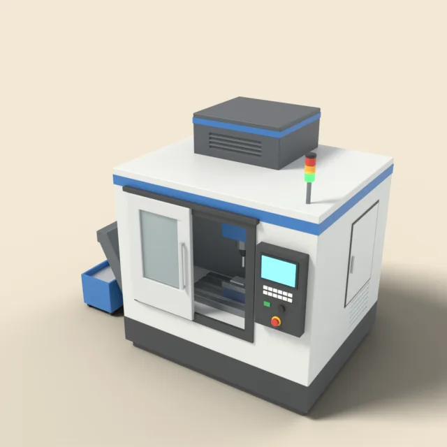 CNC milling centre enclosure