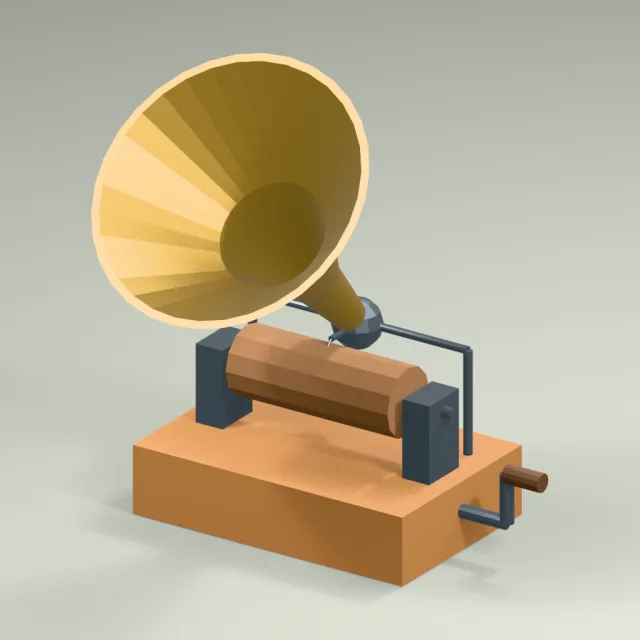 Horn phonograph
