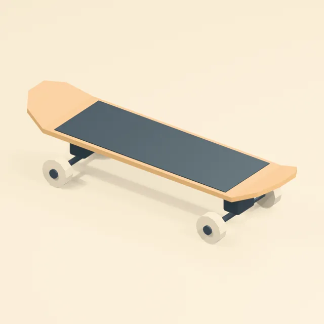 Kicktail skateboard