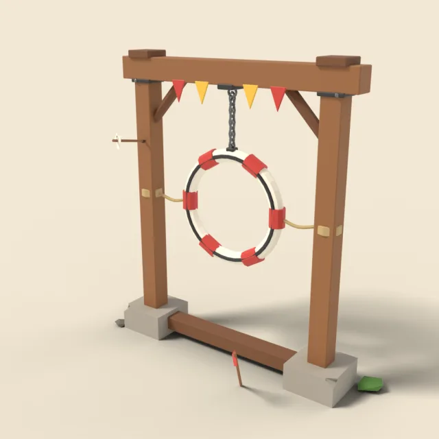 Hanging ring target