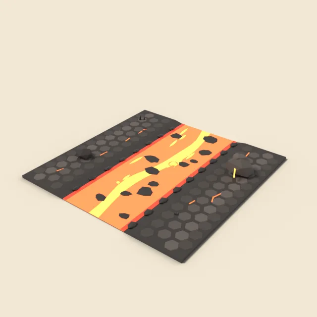 Lava river straight tile