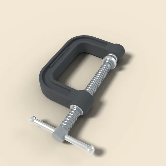Cast iron C-clamp