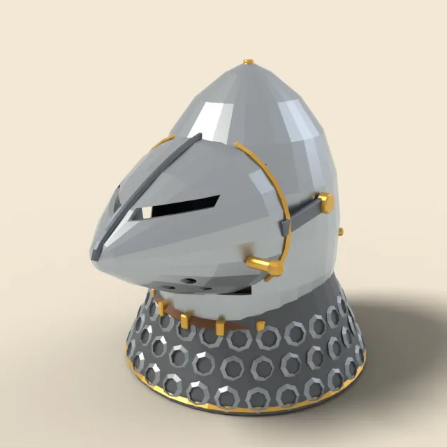 Visored bascinet helmet
