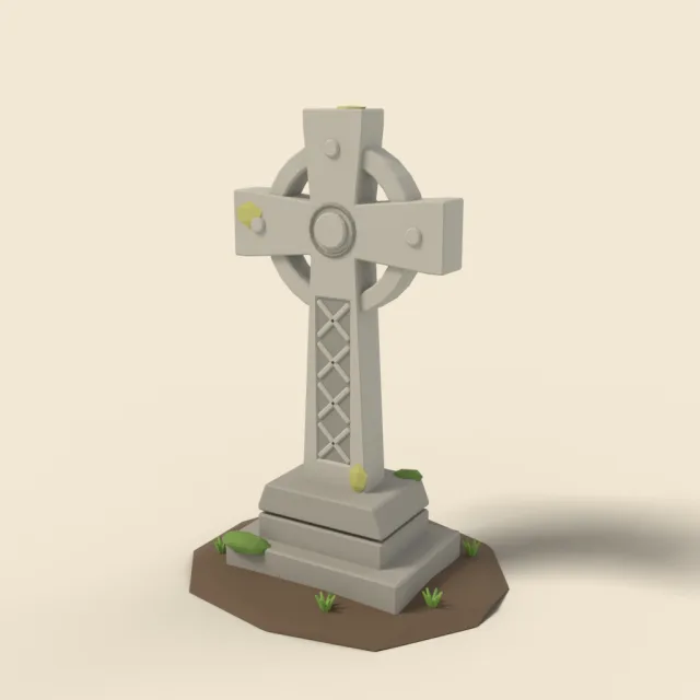 Celtic cross grave marker