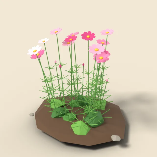 Pink cosmos patch