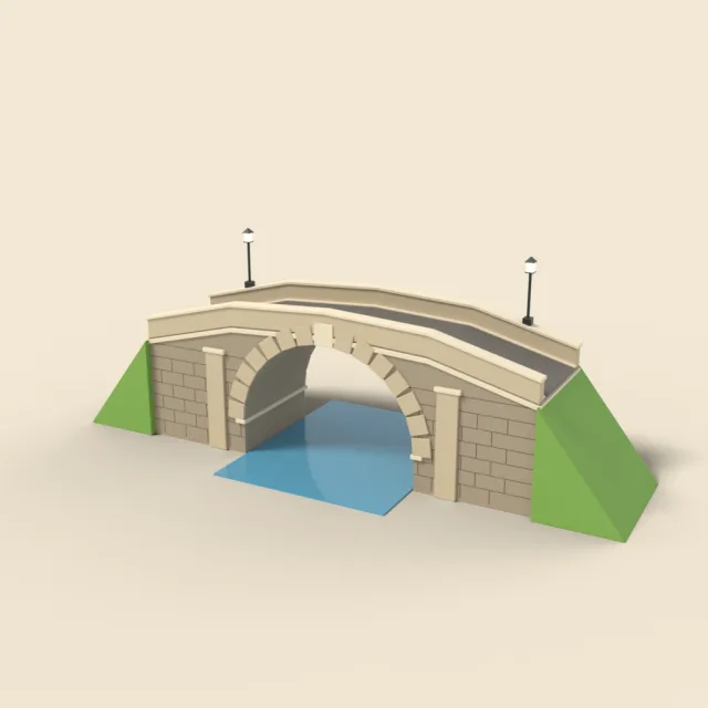 Stone arch bridge
