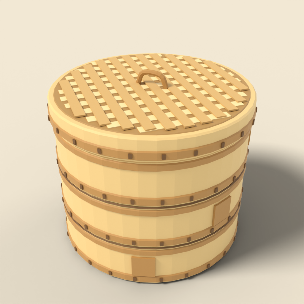 Bamboo steamer basket stack
