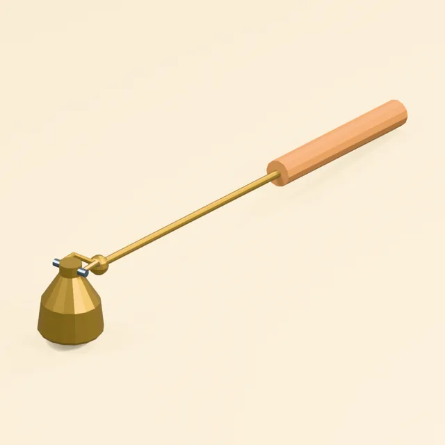 Pivoting bell candle snuffer