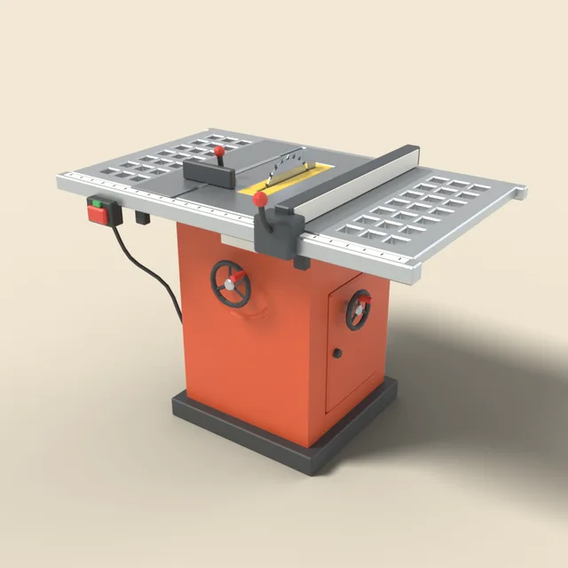 Table saw with rip fence