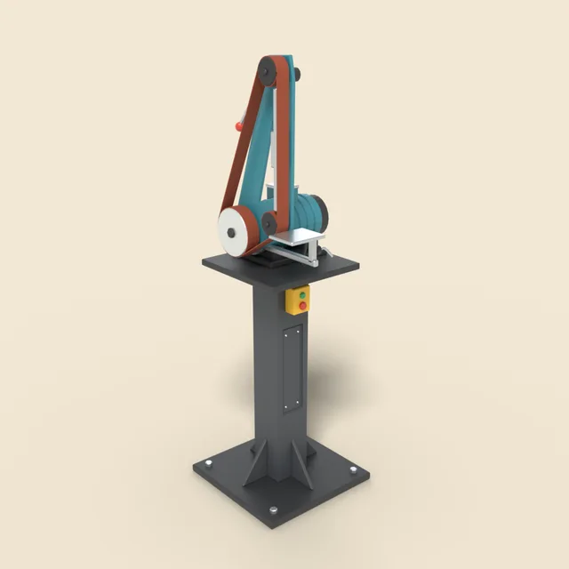 Pedestal belt grinder