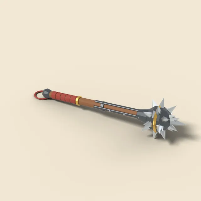 Morning star with spiked ball