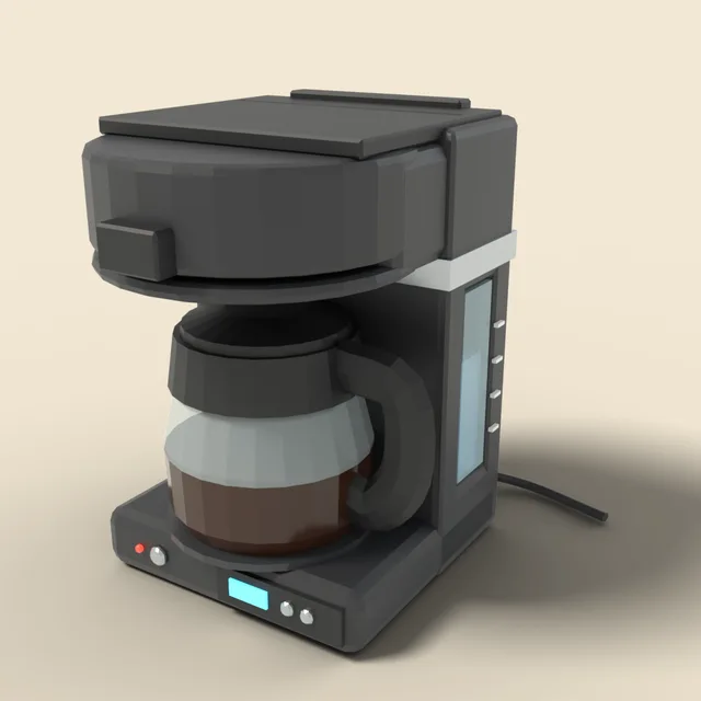 Drip coffee maker with carafe