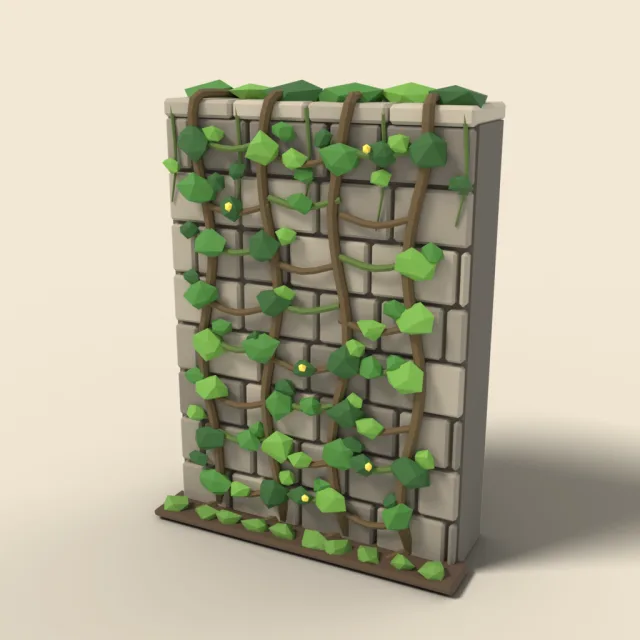 Climbable vine wall panel