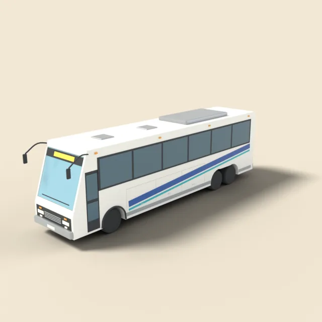 Long distance coach bus