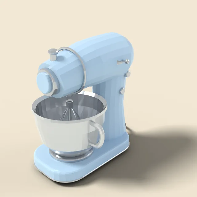 Stand mixer in pastel blue