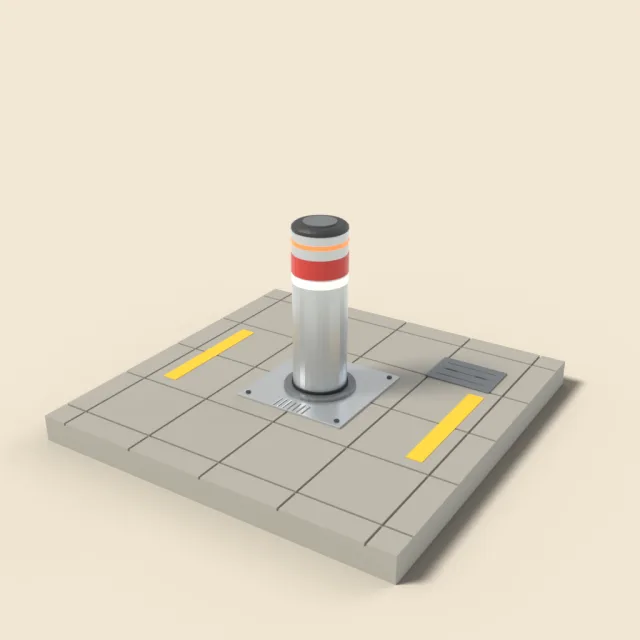 Retractable bollard
