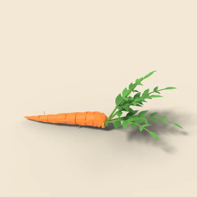Carrot with leaves