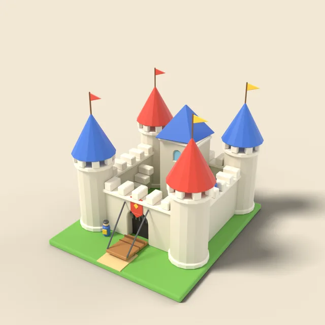 Toy castle playset