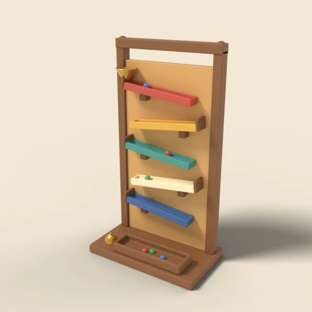 Vintage marble run tower