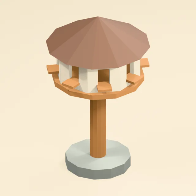 octagonal_dovecote_eight_actual_ports_pedestal_roost