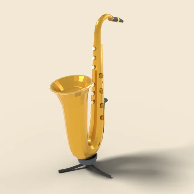 Curved saxophone