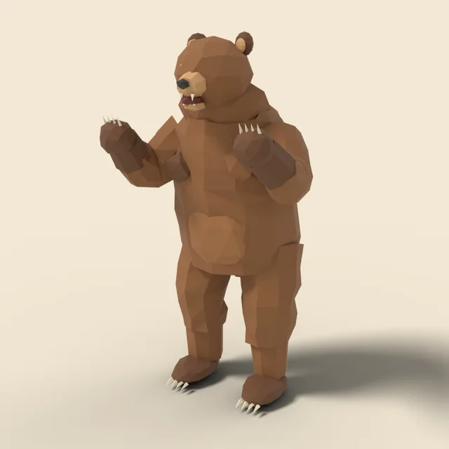 Brown bear standing