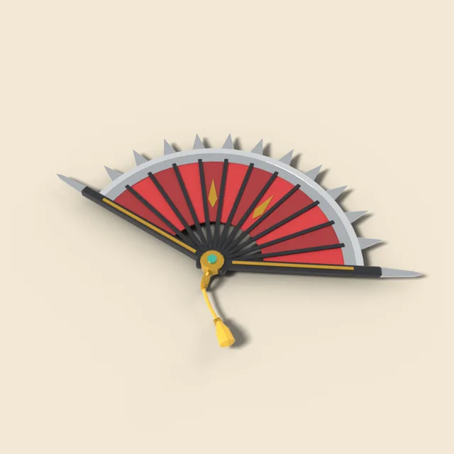 Bladed war fan