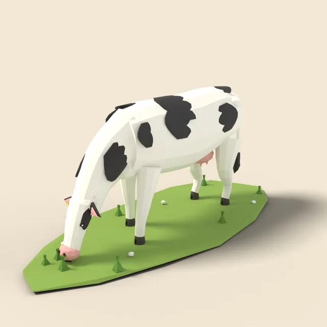 Grazing dairy cow