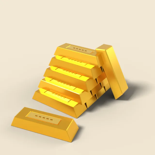 Gold ingot stack