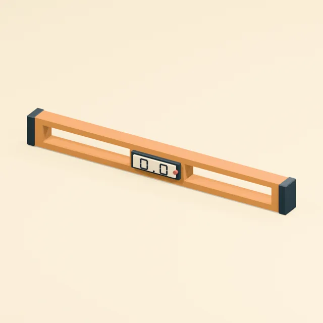 Electronic carpenter level with twin hand openings