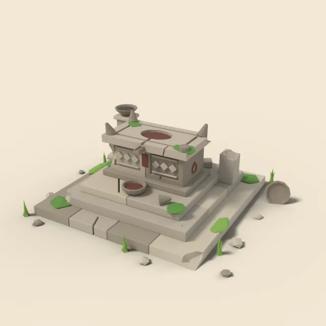 Ruined sacrificial altar