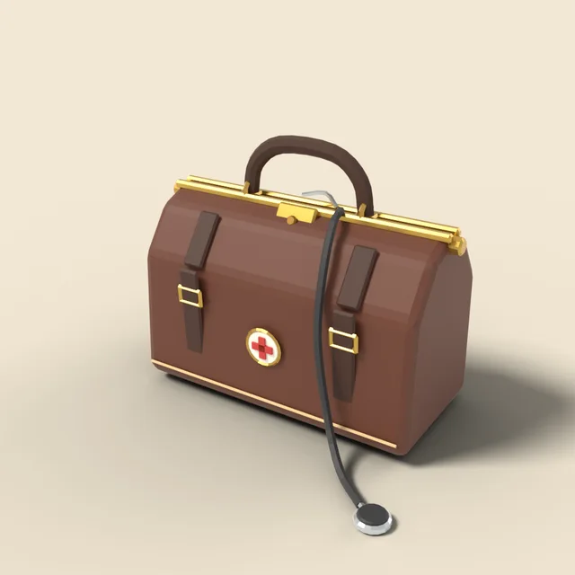 Leather doctor's bag