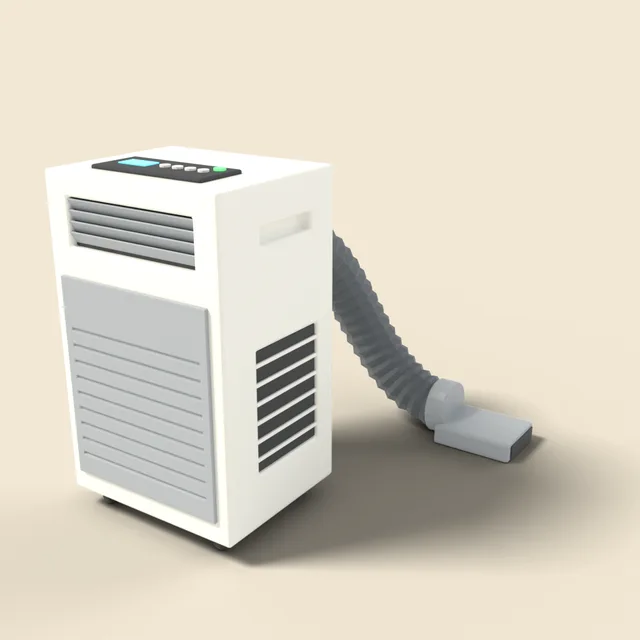 Portable air conditioner with hose