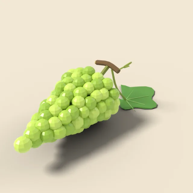 Bunch of green grapes