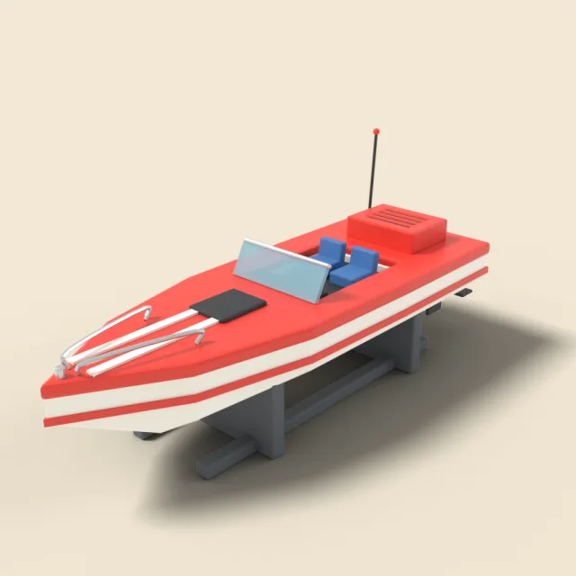 Remote control speedboat