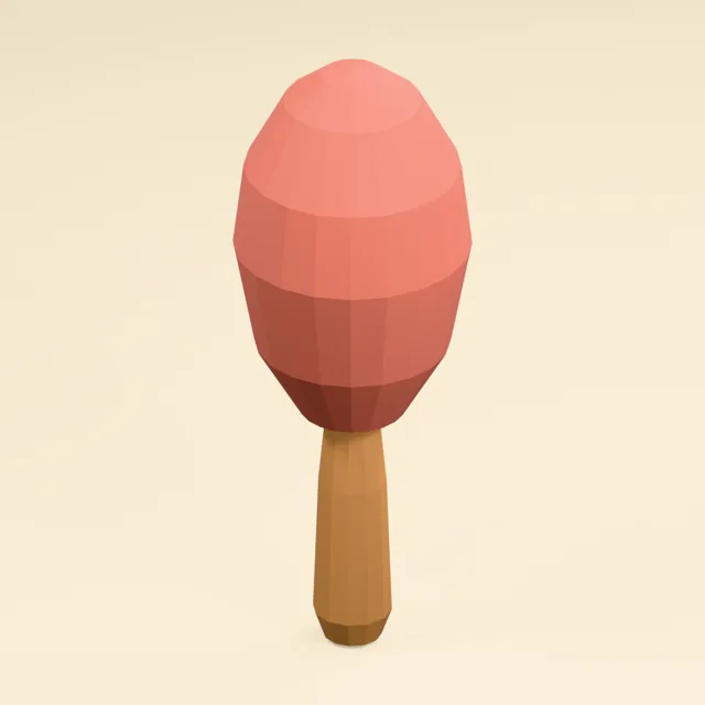 Gourd-shaped maraca