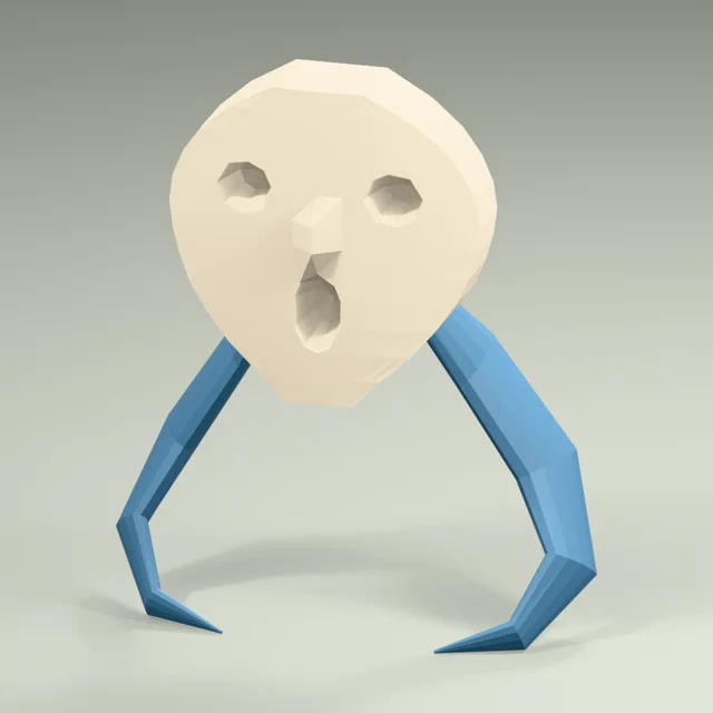Mourning mask spirit with twin sweeping ribbon tails