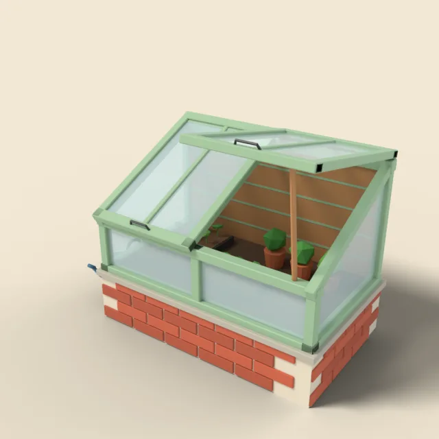 Small cold frame greenhouse
