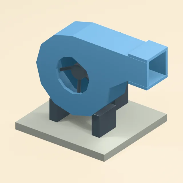 centrifugal_scroll_blower_open_inlet_scroll_cavity_tangential_duct_motor