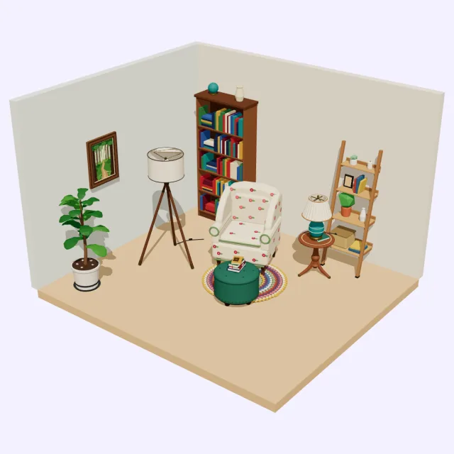 Reading nook set