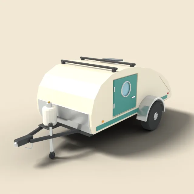 Teardrop camping trailer